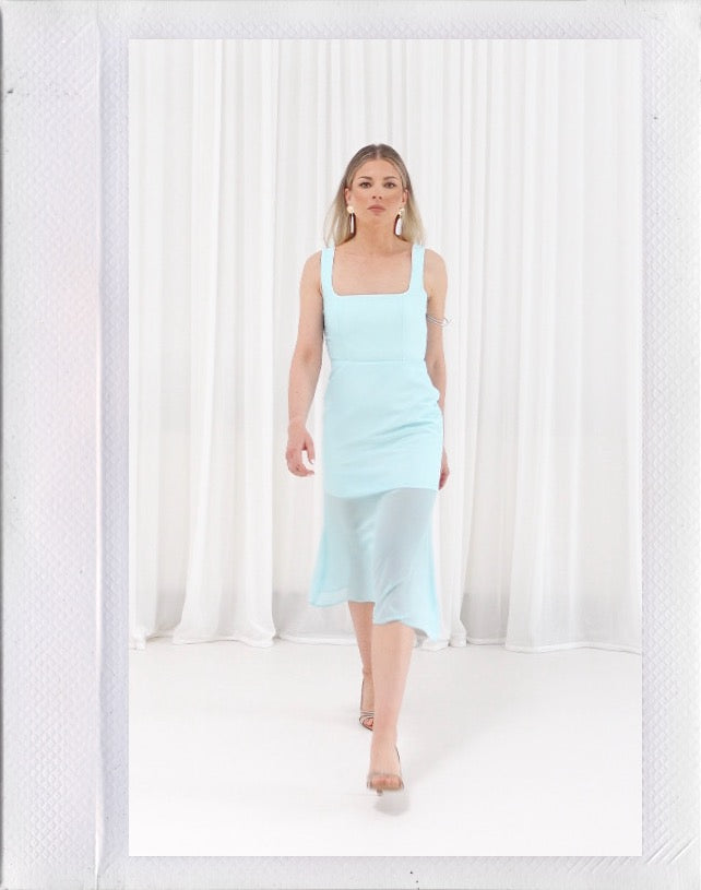 Sunset Dress | ocean blue