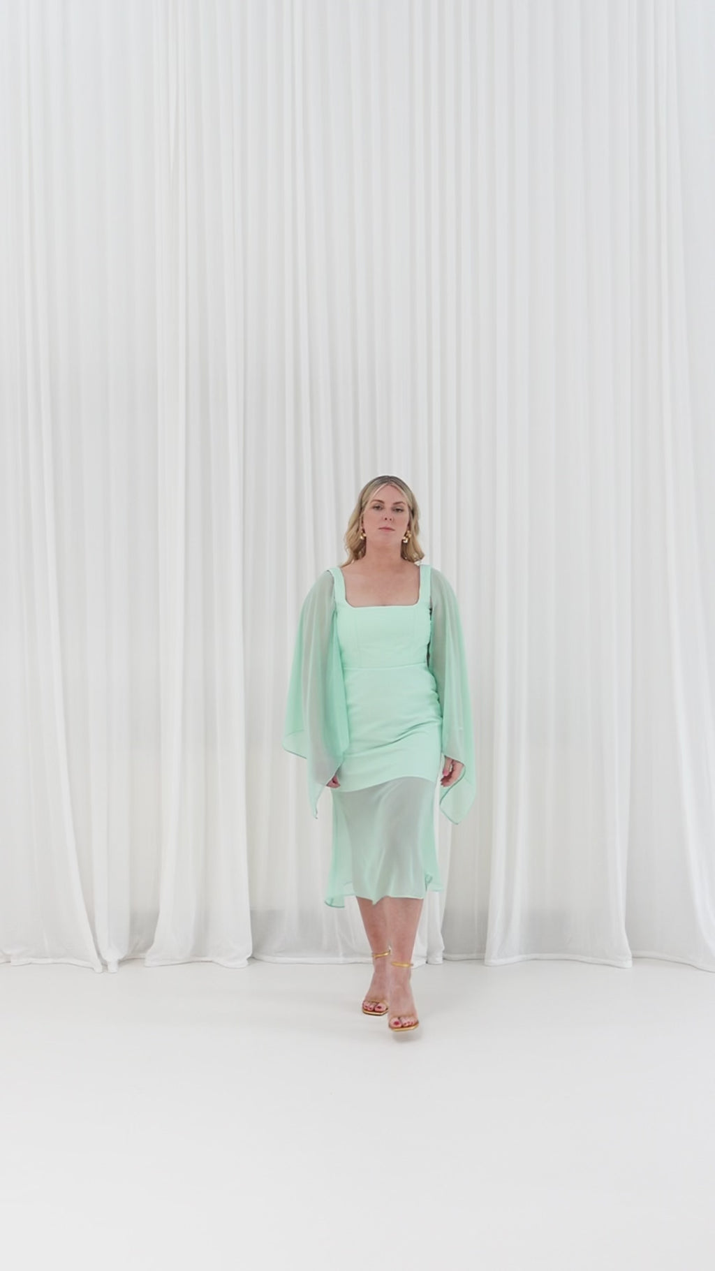 Sunset Dress | palmtree green