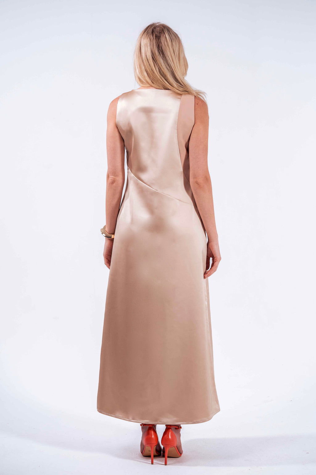 [low in stock] classic dress | champagne poppin