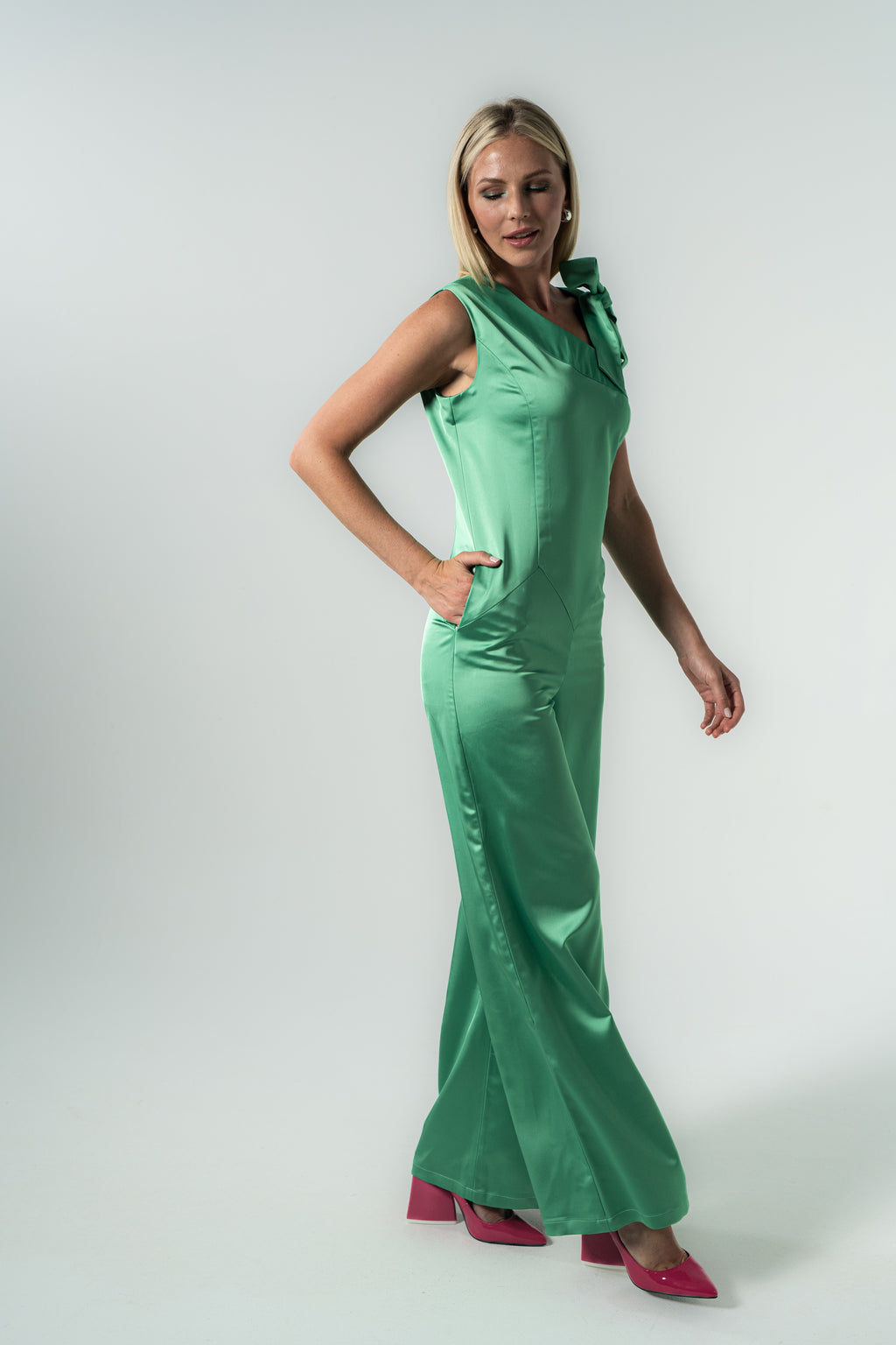 Jumpsuit | emerald green