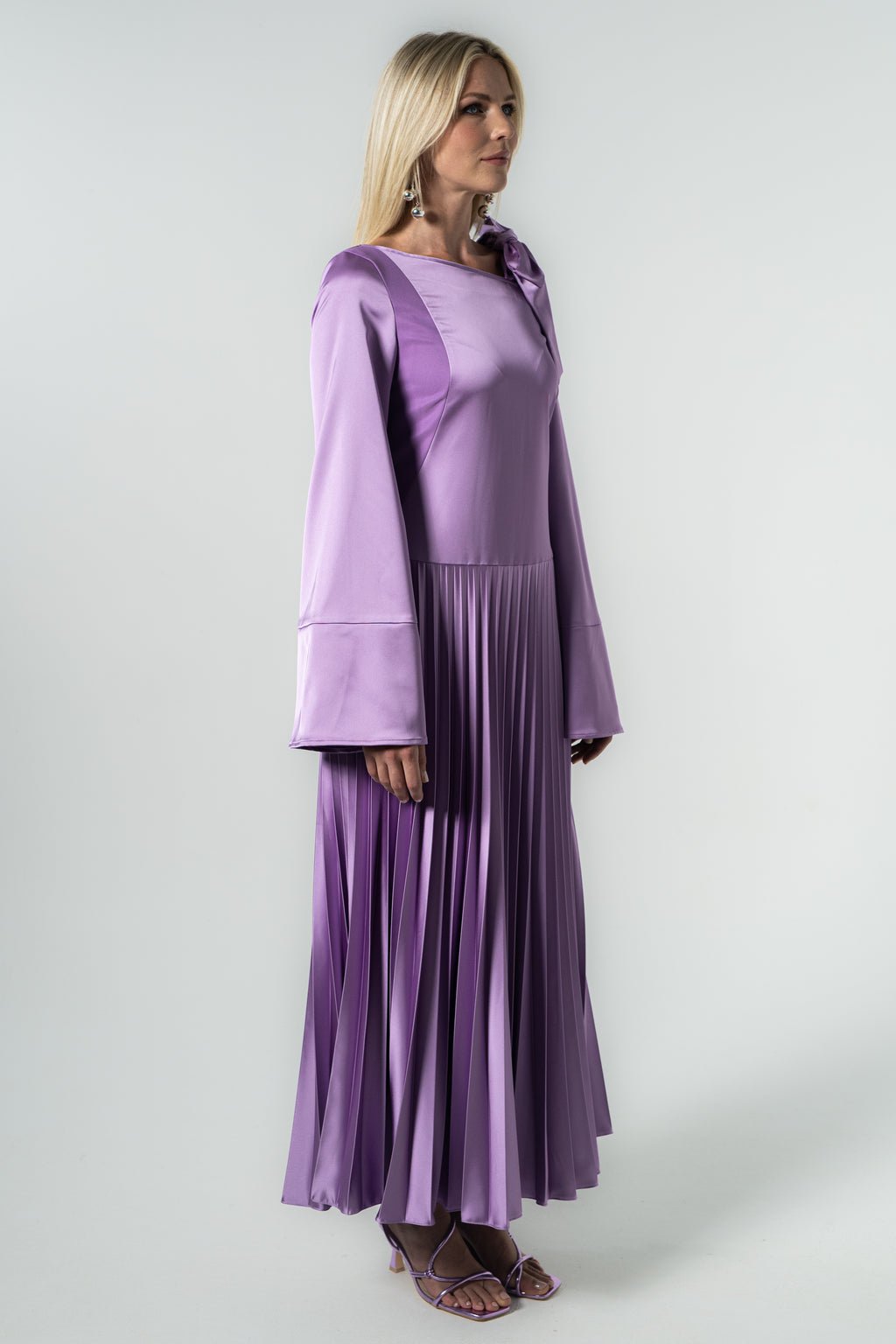 Plissee Dress | purple [low in stock]